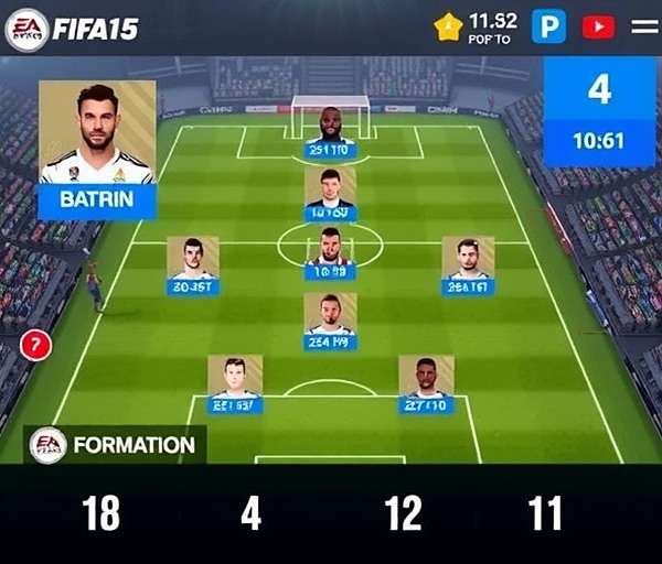 FIFA Mobile 4-5-1 formation 4-5-1 formation with five midfielders providing defensive cover